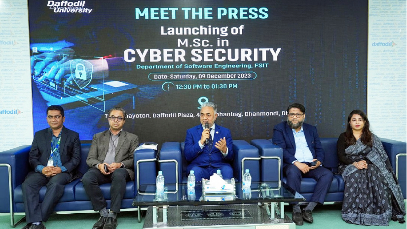 Press meeting, DIU, Daffodil International University, M.Sc. in Cyber Security